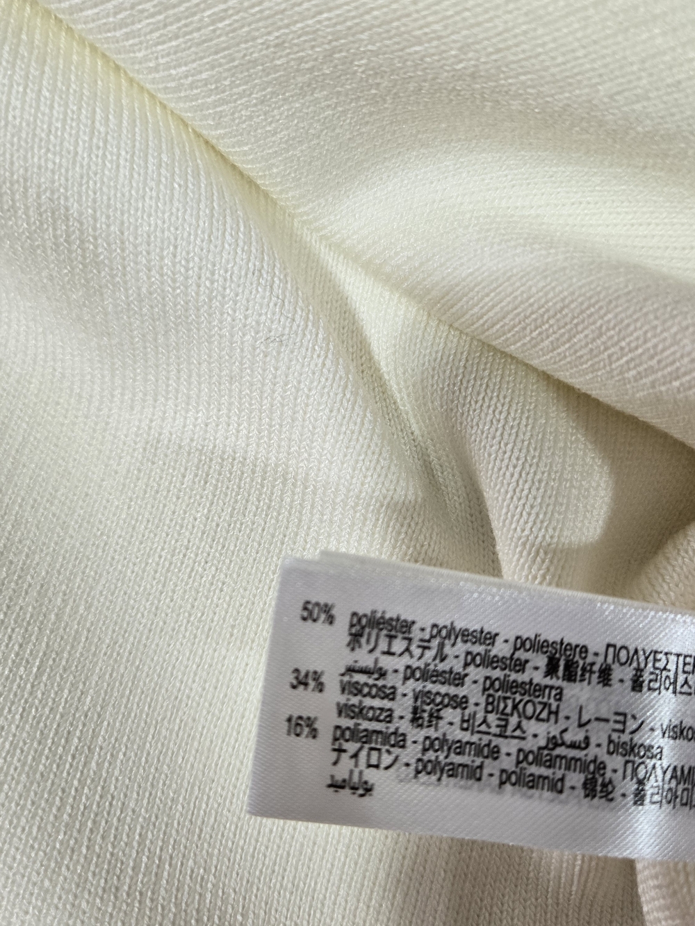 Zara Cream Button-Down Short Sleeve V-Neck Top - Picture 5 of 8